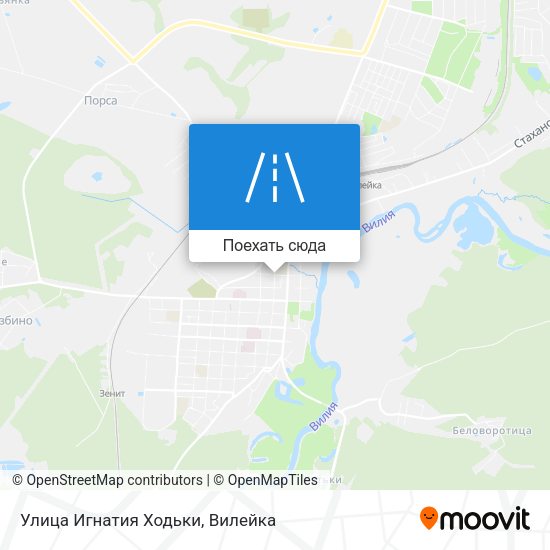 Карта Улица Игнатия Ходьки
