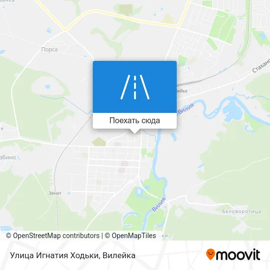 Карта Улица Игнатия Ходьки