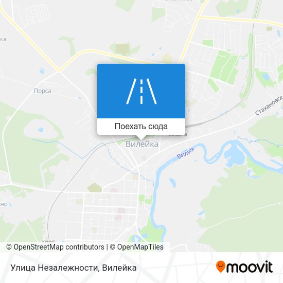 Карта Улица Незалежности