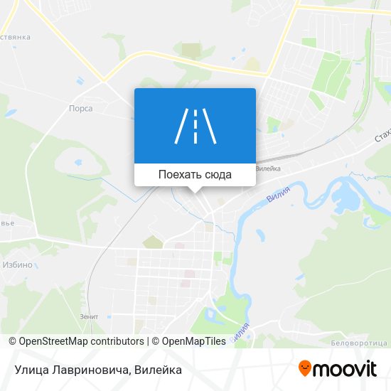 Карта Улица Лавриновича