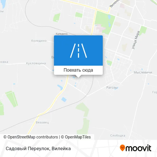 Карта Садовый Переулок