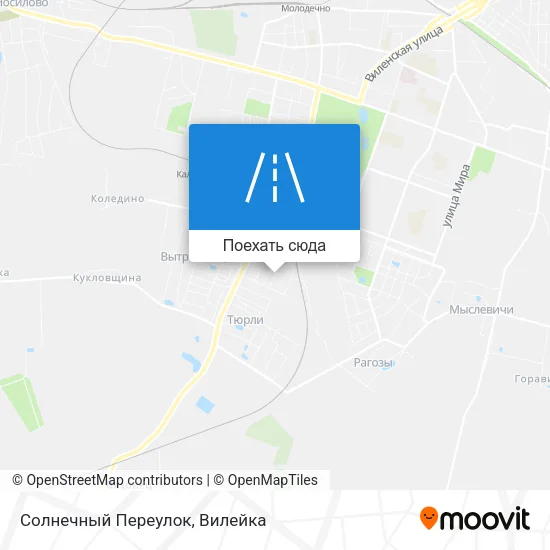 Карта Солнечный Переулок