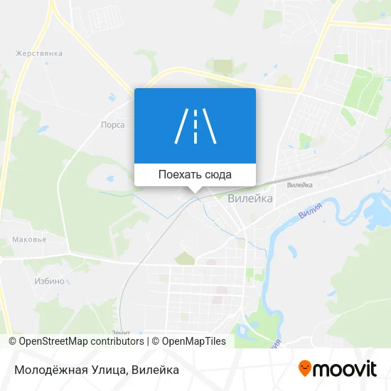 Карта Молодёжная Улица