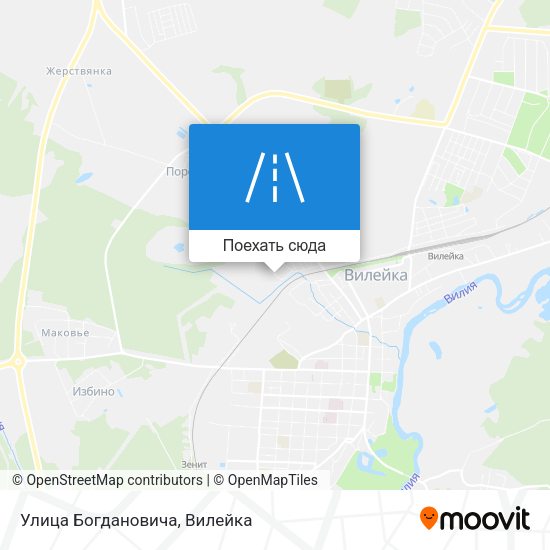 Карта Улица Богдановича