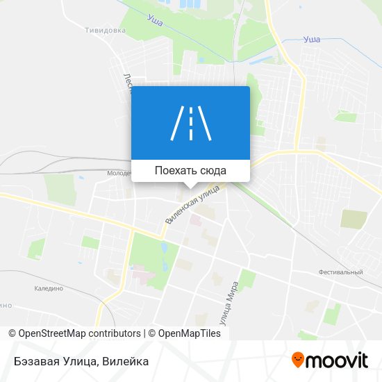 Карта Бэзавая Улица