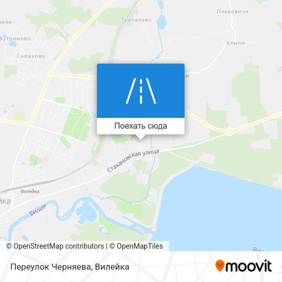 Карта Переулок Черняева