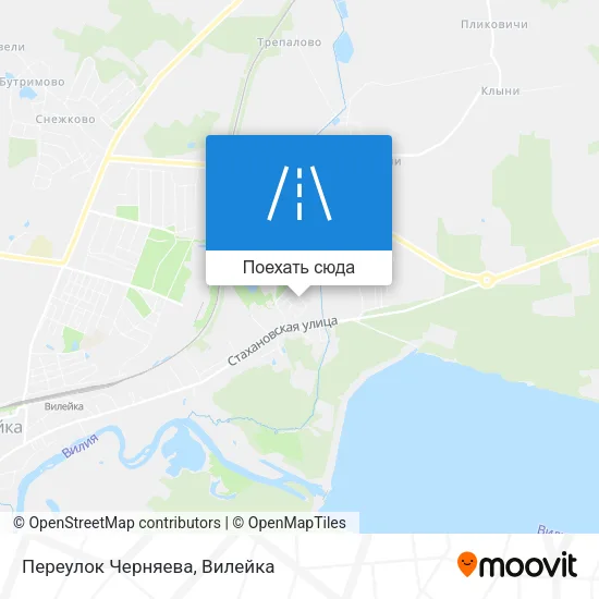 Карта Переулок Черняева