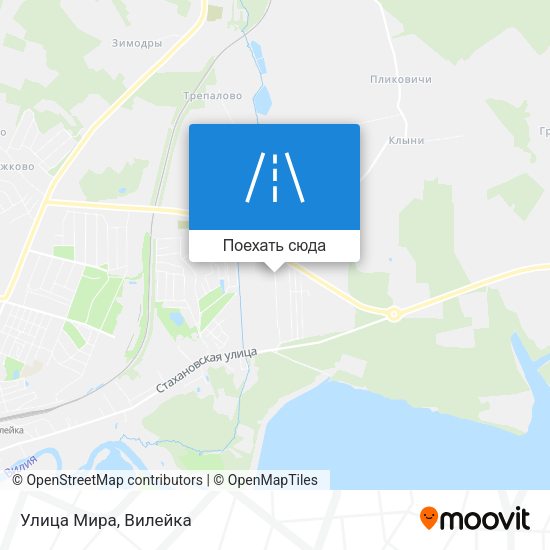 Карта Улица Мира