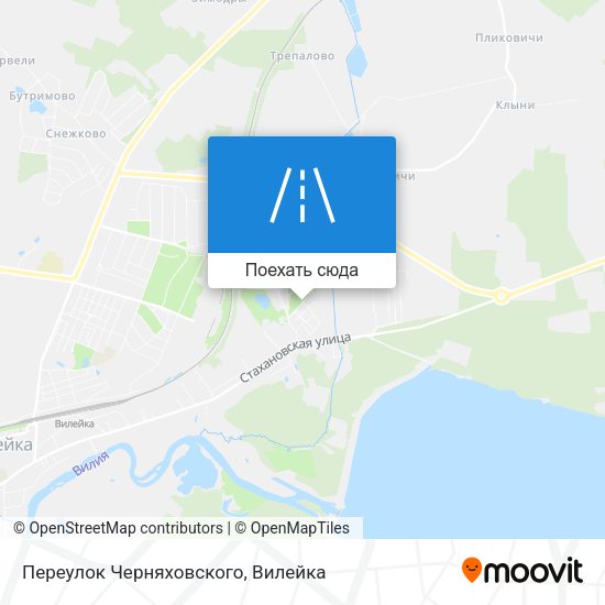Карта Переулок Черняховского
