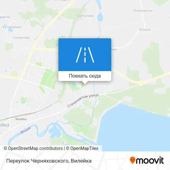 Карта Переулок Черняховского