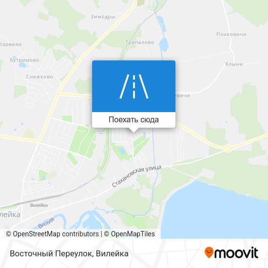Карта Восточный Переулок