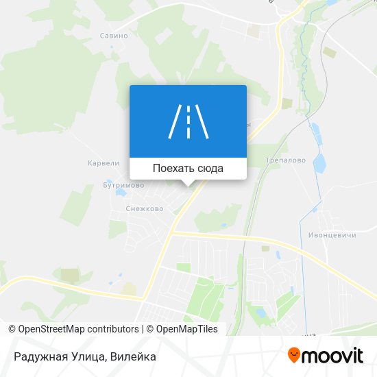 Карта Радужная Улица