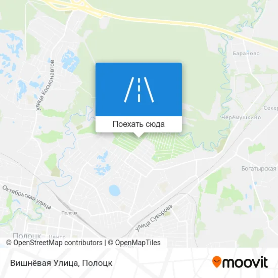 Карта Вишнёвая Улица