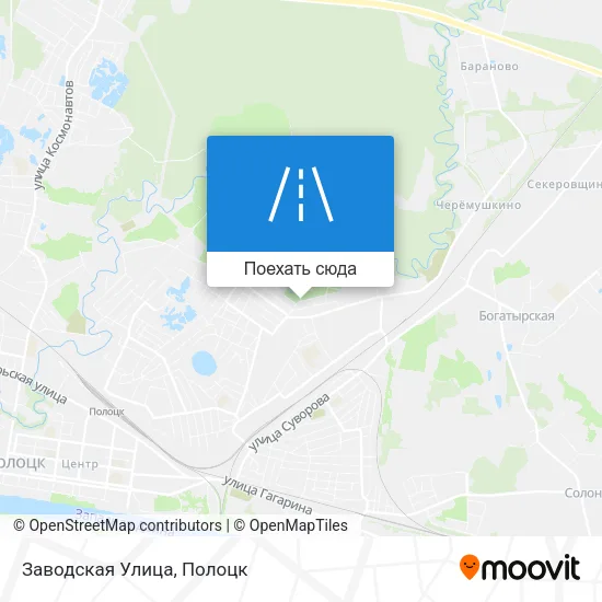 Карта Заводская Улица