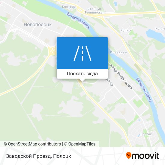 Карта Заводской Проезд