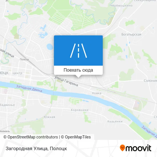 Карта Загородная Улица