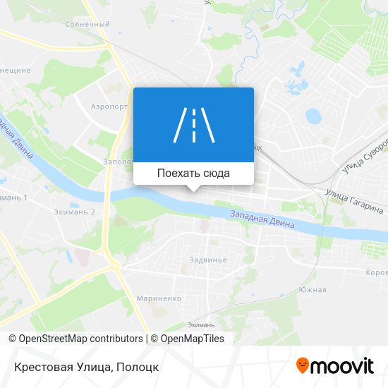 Карта Крестовая Улица