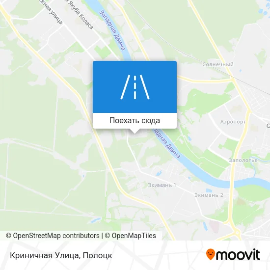 Карта Криничная Улица