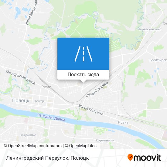 Карта Ленинградский Переулок