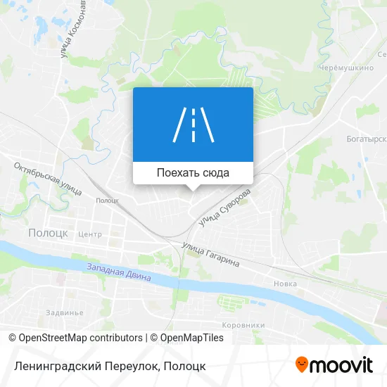 Карта Ленинградский Переулок