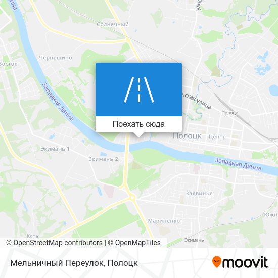 Карта Мельничный Переулок