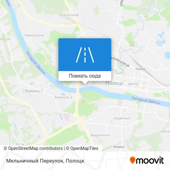 Карта Мельничный Переулок