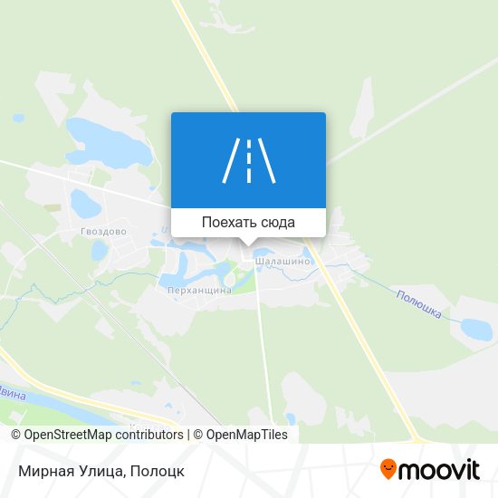 Карта Мирная Улица
