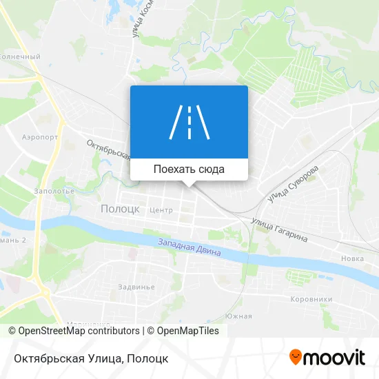 Карта Октябрьская Улица