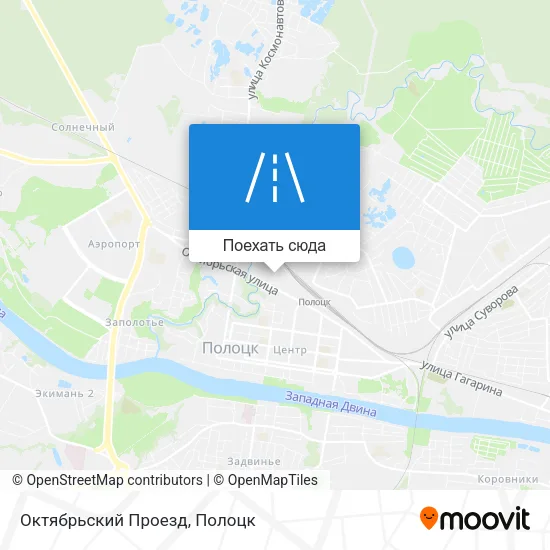 Карта Октябрьский Проезд