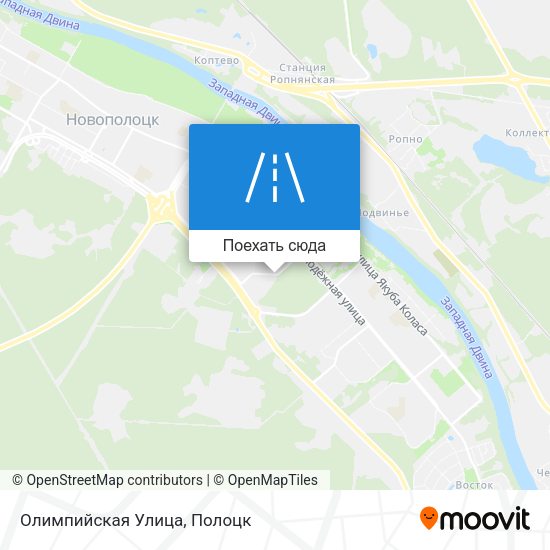 Карта Олимпийская Улица