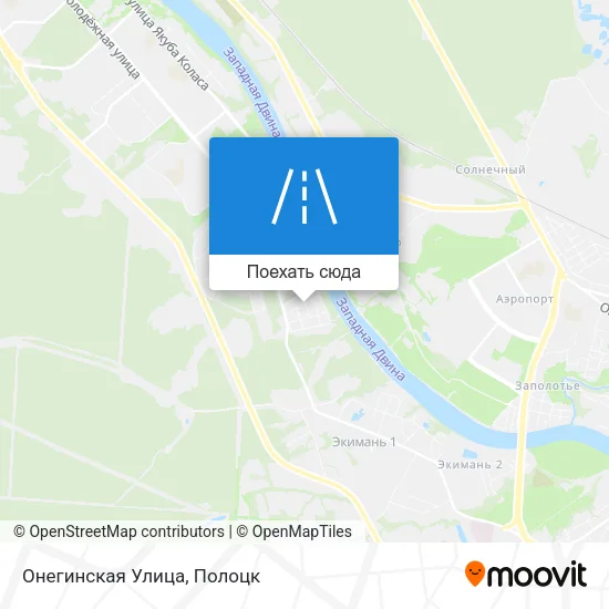 Карта Онегинская Улица