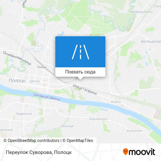 Карта Переулок Суворова
