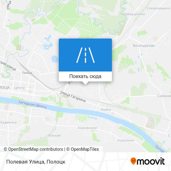 Карта Полевая Улица