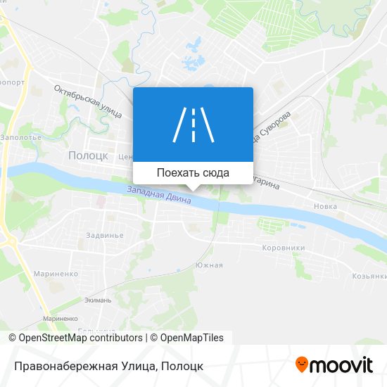 Карта Правонабережная Улица
