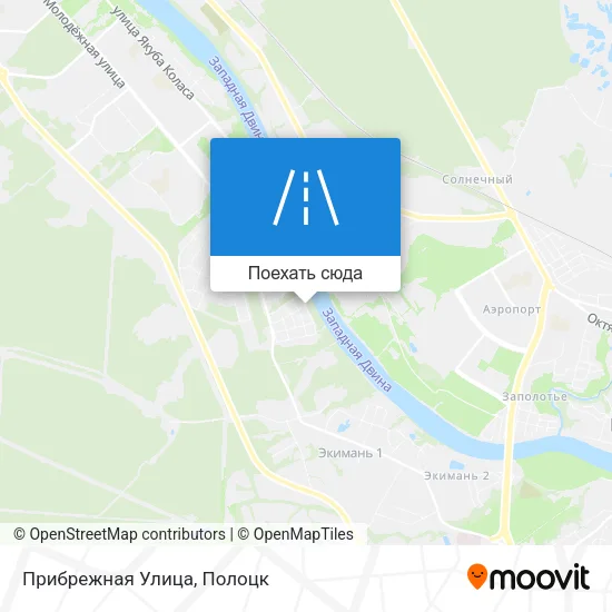 Карта Прибрежная Улица