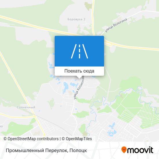 Карта Промышленный Переулок