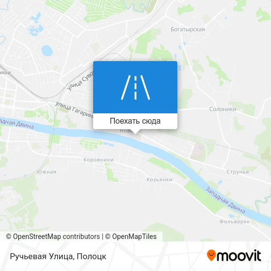 Карта Ручьевая Улица