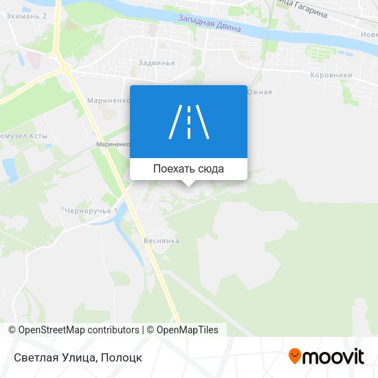 Карта Светлая Улица