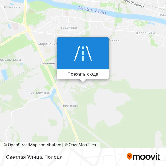 Карта Светлая Улица