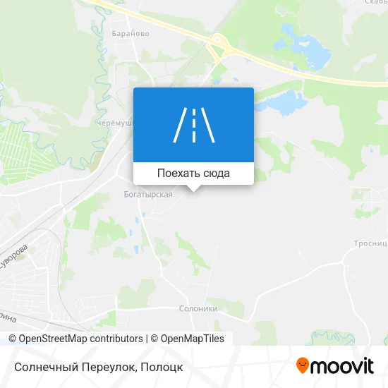 Карта Солнечный Переулок