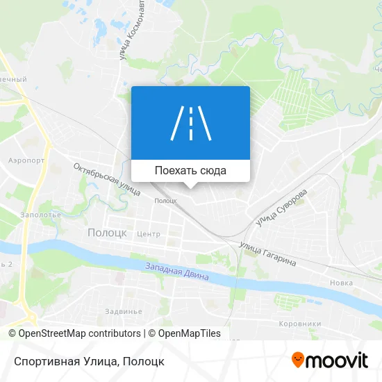 Карта Спортивная Улица