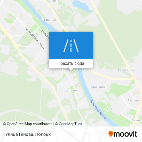 Карта Улица Генова