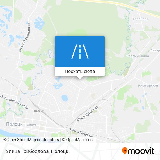 Карта Улица Грибоедова