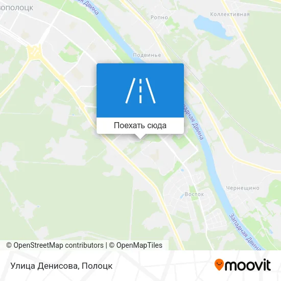 Карта Улица Денисова