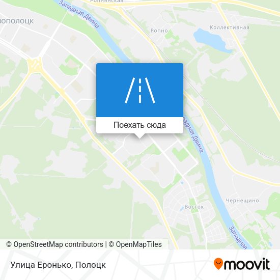 Карта Улица Еронько