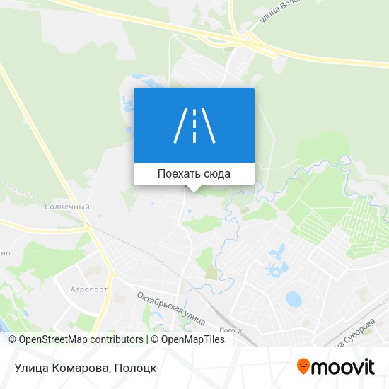 Карта Улица Комарова