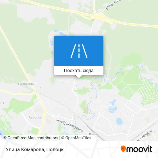 Карта Улица Комарова