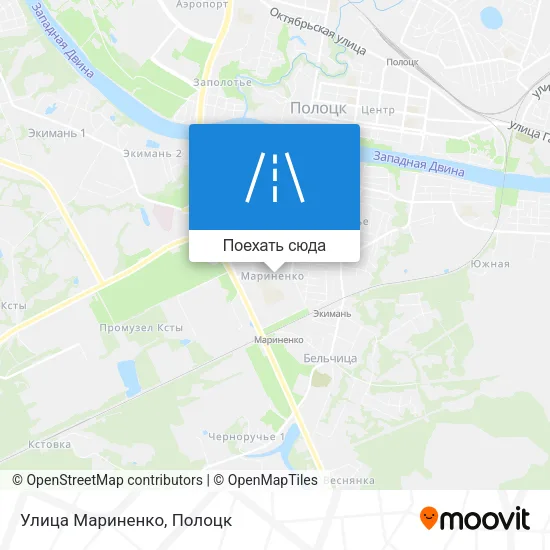 Карта Улица Мариненко