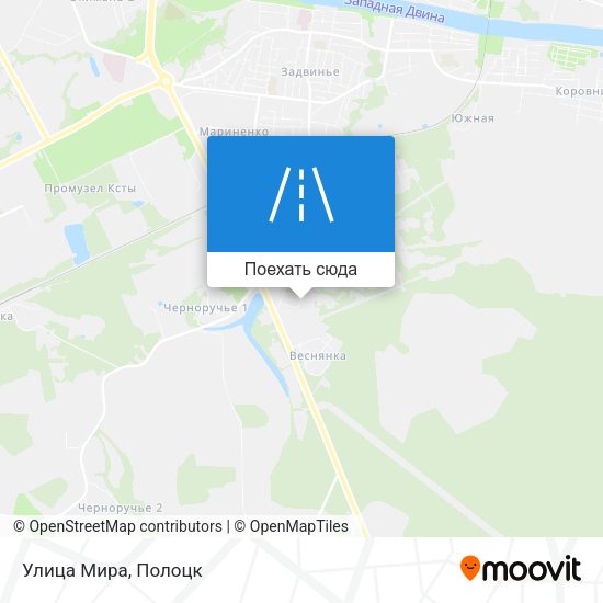 Карта Улица Мира