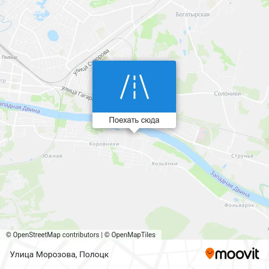 Карта Улица Морозова